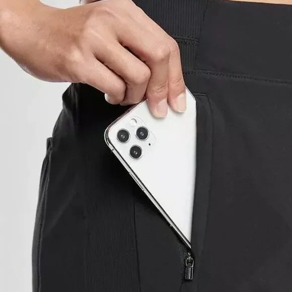 ATHLETA BLACK BROOKLYN SKORT 16 INCHES TRAVEL PICKLEBALL OUTDOOR SPORTS SIZE 2 - Picture 2 of 12